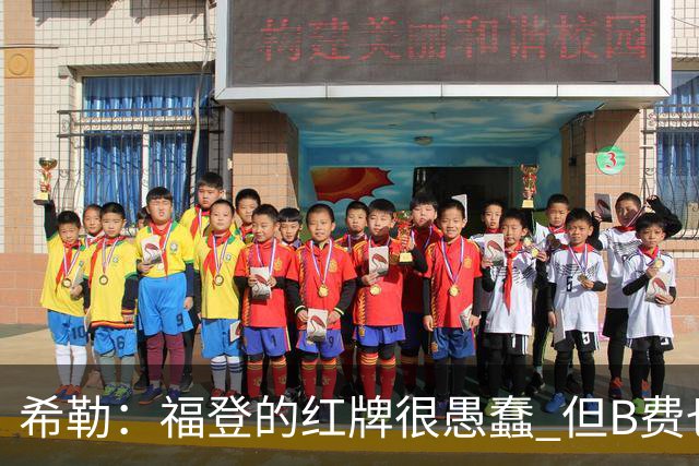 希勒：福登的红牌很愚蠢 但B费也应该被红牌罚下，如果罚就都得罚